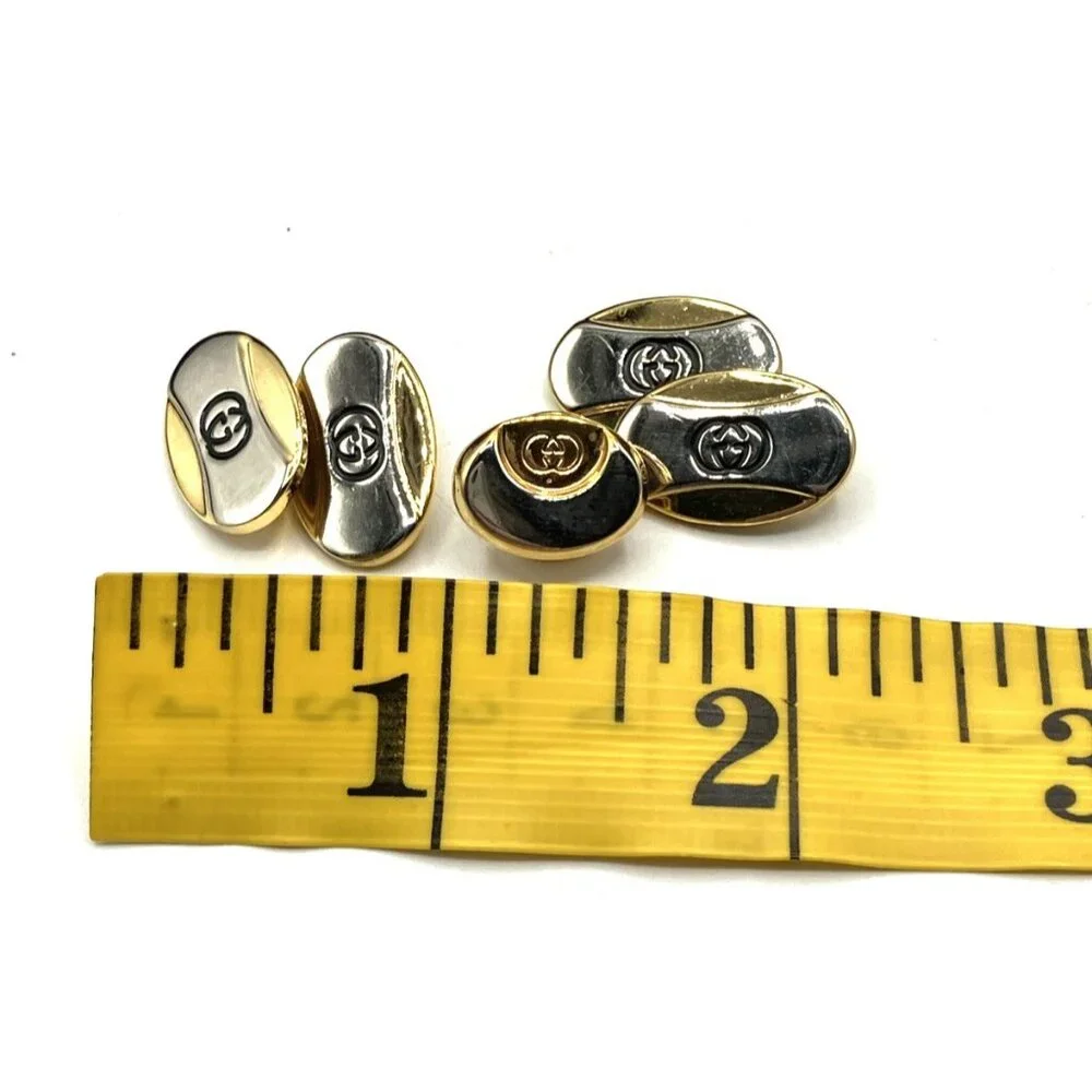 Vintage Gucci 70s cufflink Tie Tack Pin tack set